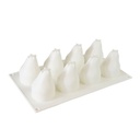 Silicone Mousse Mold Pear 8 Cavity 1 ct Artigee