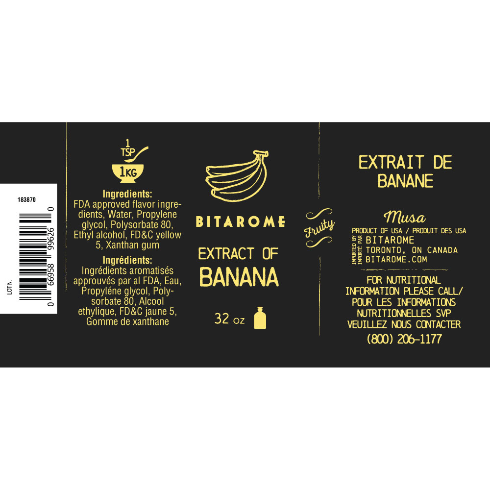 Banana Extract - 32 oz Bitarome