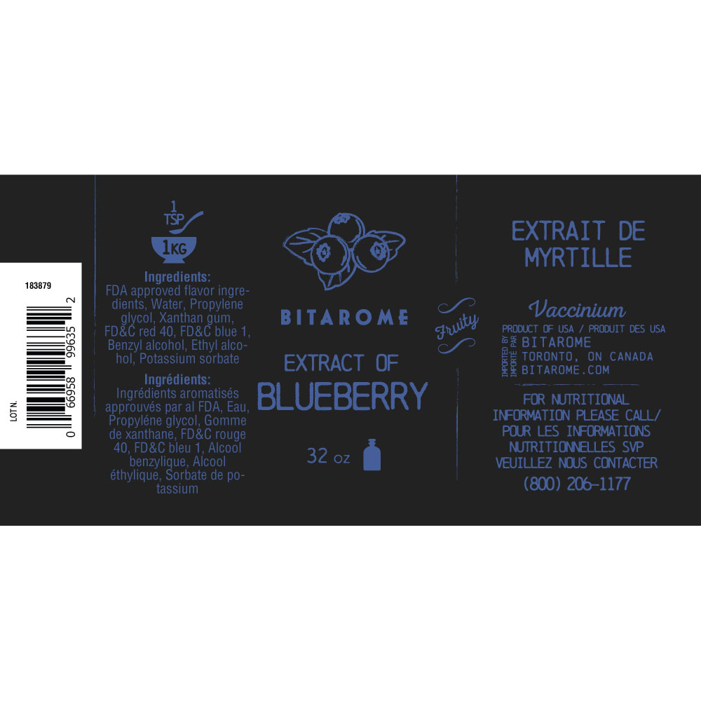 Blueberry Extract - 32 oz Bitarome