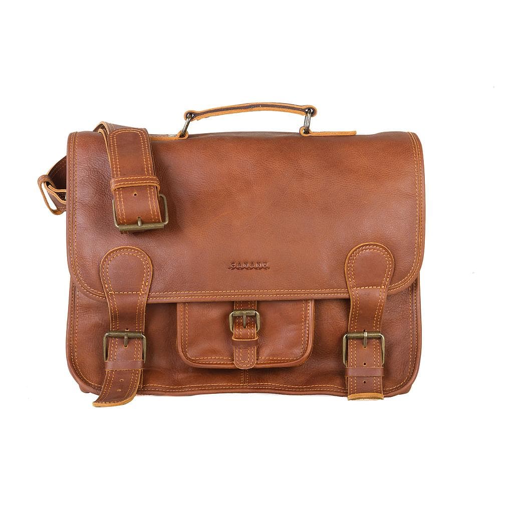 Intella - Leather Messenger Bag 1 pc Cananu