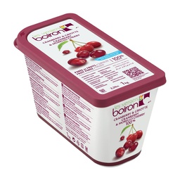 [152848] Cranberry & Morello Cherry Puree 100% Pure Frozen 1 kg Boiron